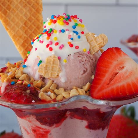 Strawberry Sundae Keep Calm And Eat Ice Cream