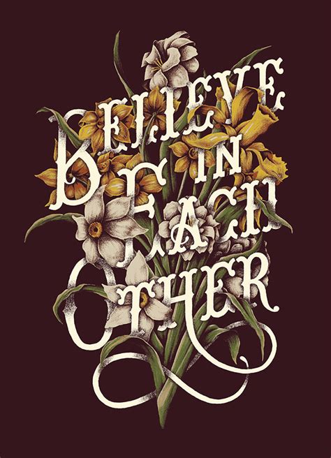 40 Floral Typography Designs That Combine Flowers And Text Floral