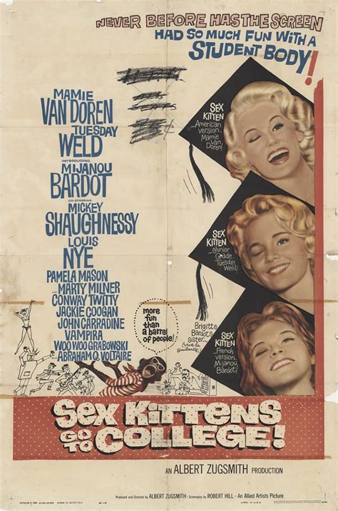 Sex Kittens Go To College 1960 Original Movie Poster Fff 35990