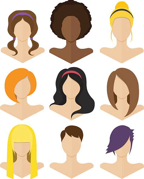 Short Hair Clip Art Vector Images And Illustrations Istock