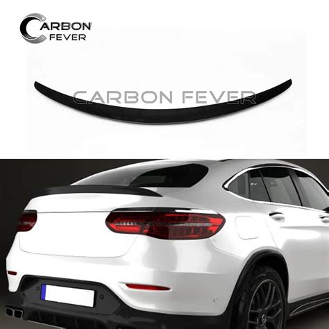 Rear Spoiler Trunk Wing Carbon Fiber Boot Lip For Mercedes Glc Coupe