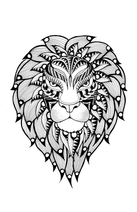 Wild Animals Coloring Pages On Behance Adult Colouring~animals