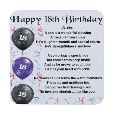A Birthday Card With Balloons And Confetti On The Front Happy Th Birthday
