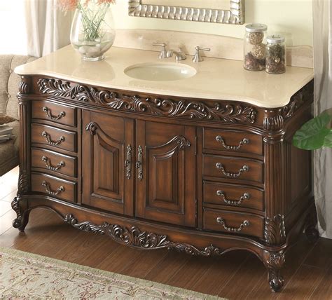 Nevertheless, you can find the correct bathroom vanity dimension with a single sink. 60 inch Bathroom Vanity Single Sink Traditional Rich ...