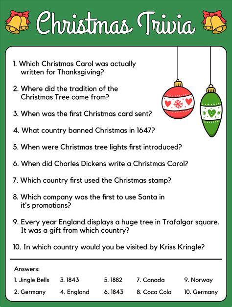 Christmas Printable Trivia With Answers Printablee Christmas Trivia