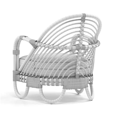 Etta Natural Rattan Chair 3d Model Cgtrader
