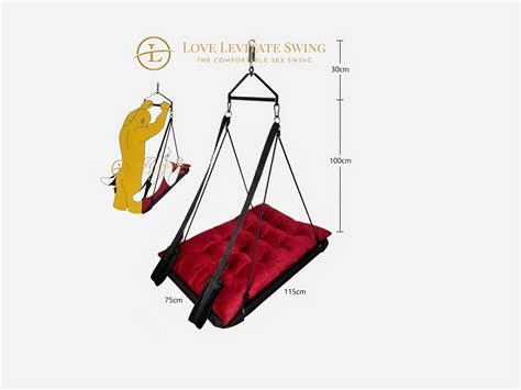 Love Levitate Sex Swing In Red The Comfortable Sex Swing Etsy