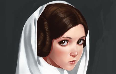 Download Wallpaper Star Wars Leia By Ivantalavera Section Films In