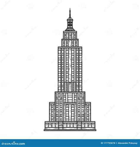 New York Empire State Building Cartoon Bmp Central
