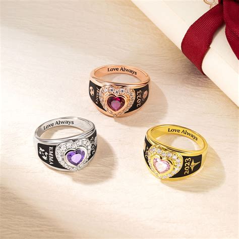 Custom Womens Class Ring For High School College And University