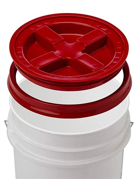 5 Gallon White Bucket And Gamma Seal Lid Food Grade Plastic