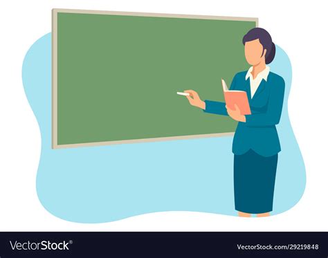Teacher Teaching In Front Class Room Royalty Free Vector