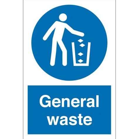 Free Printable General Waste Sign