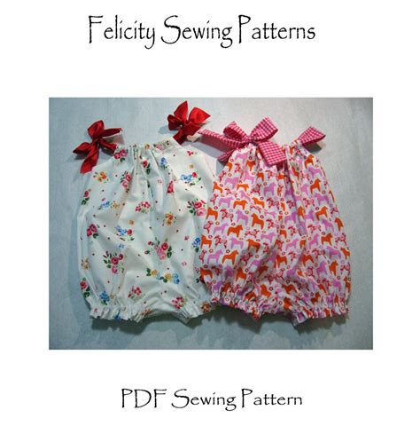 Baby Romper Pdf Sewing Pattern Easy Baby Girls Romper Pattern