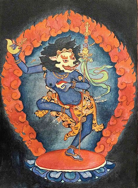 Simhamukha Dakini The Supremely Ferocious Remover Of Obstacles Sengdongma Snow Lion Faced