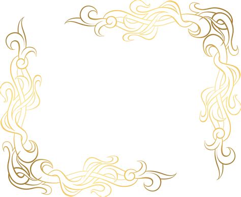 Line Gold Decoration Png