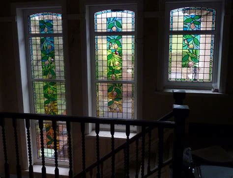 1920 S Staircase Window Stained Glass Artists Designers And Producers Clitheroe