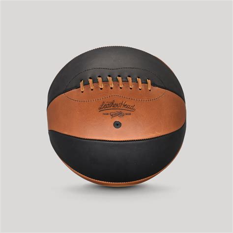 Black And Tan Naismith Basketball Leather Head Sports