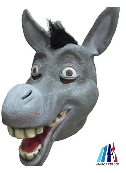 Shrek Movie Full Head Funny Donkey Latex Mask Masquerade Party Prop