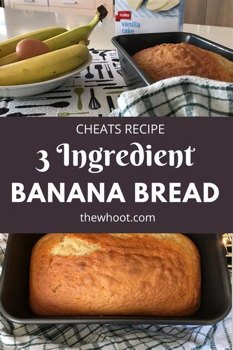 This bread also does not contain any butter, oil, eggs, or refined sugar. 3 Ingredient Banana Bread Cake Mix Recipe | The WHOot in ...