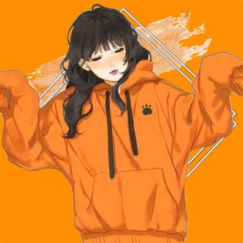 Anime Orange Aesthetic Background