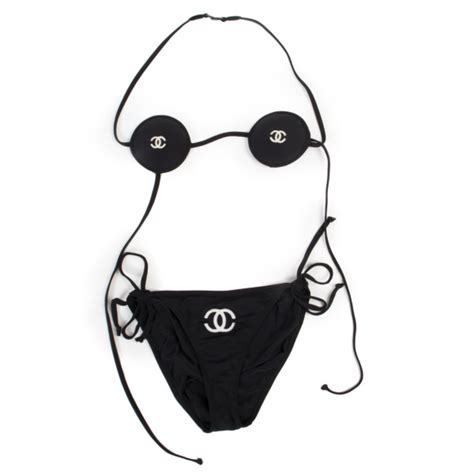 Chanel Black Vintage Micro Bikini Size 42 Labellov Buy And Sell