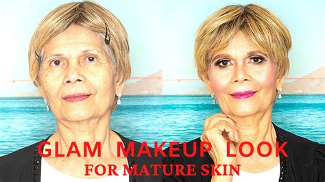 Glam Makeup Look For Mature Skin Over 60 Makeovers Makeup Tutorial Youtube