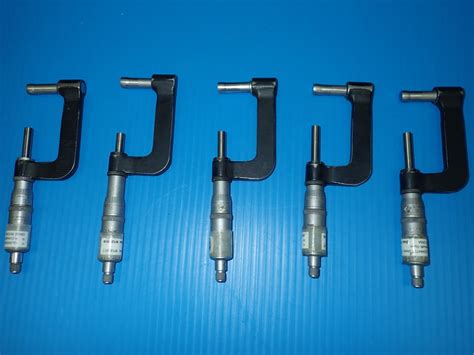 Scherr Tumico Micrometers Lot Of 5 Btm Industrial