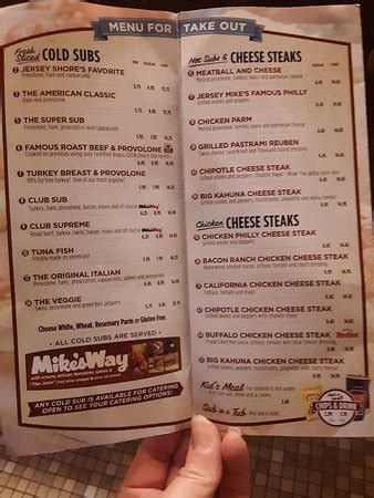 Jersey mike's subs has a few secret menu items to try. Great subs and mgr - Review of Jersey Mike's Subs ...