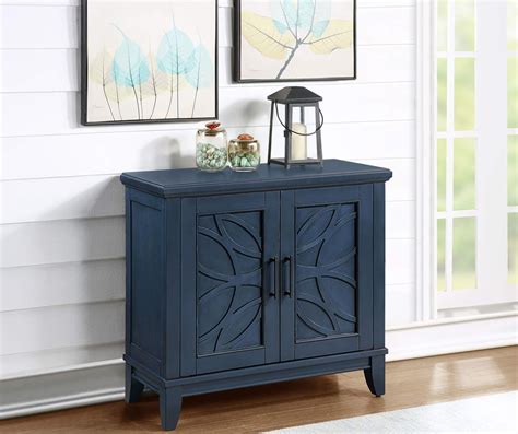 Navy Blue Accent Cabinet Cabinet Jkw
