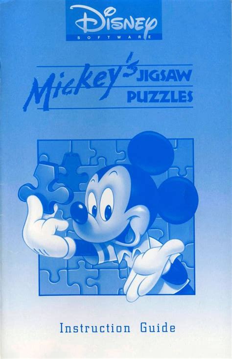 Mickeys Jigsaw Puzzles Cover Or Packaging Material Mobygames