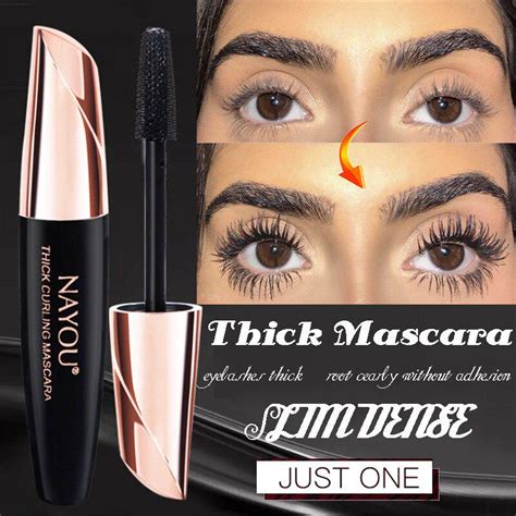 Makeup Eyelash Mascara Eye Lashes 4d Silk Fiber Lash Long Curling Black