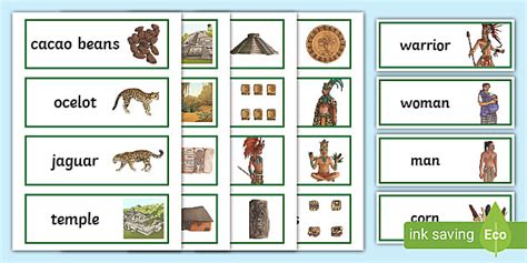 Maya Civilization Word Cards Teacher Made Twinkl