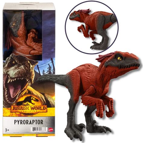 Dinossauro Figura Pyroraptor Boneco Jurassic World Mattel Jp Toys Brinquedos E Actions