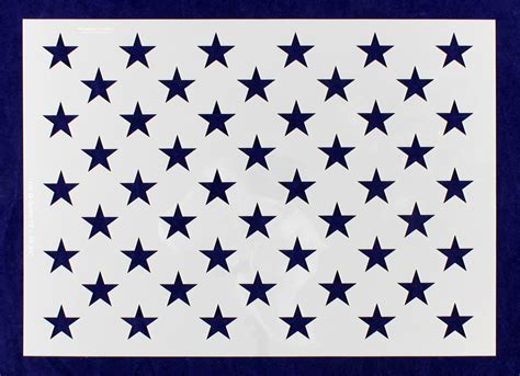 50 Star Field Sencil Us American Flag G Spec 12h X 1694l