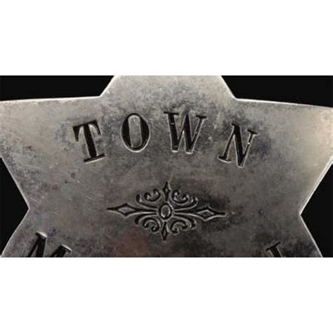 Town Marshal Stock Badge Circa 1900 15