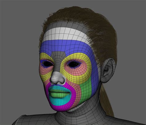 Low Poly Hair Google Search Face Topology Character Modeling Low My