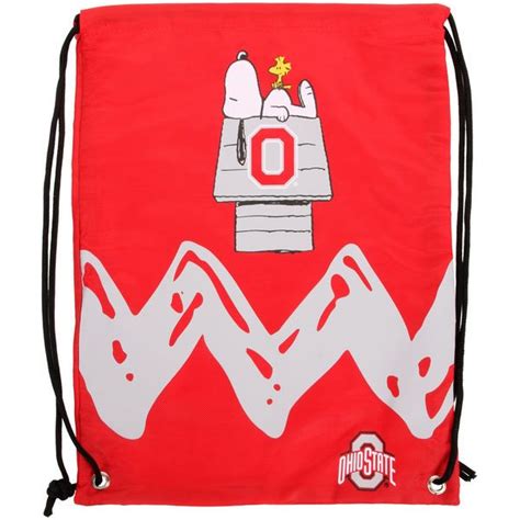 Ohio State Buckeyes Peanuts Zigzag Drawstring Backpack With Images