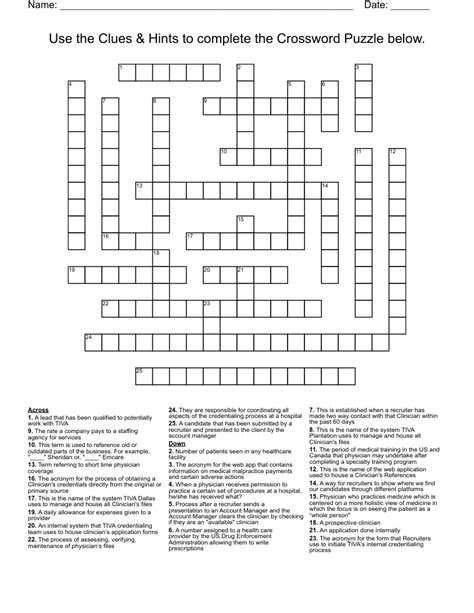 Standard Practice Crossword Puzzle Clue Deann Maliks Crossword Puzzles