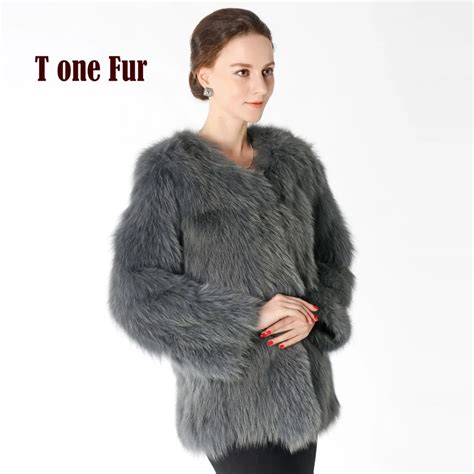 Women Real Full Pelt Fox Fur Coat Luxury Lady Nature Whole Fur Skin Fox