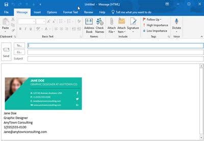 Microsoft Outlook Business Tutorials By Envato Tuts Email Signature