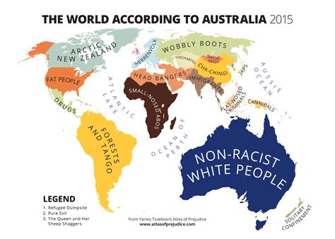 The World According To Americans Mapping Stereotypes