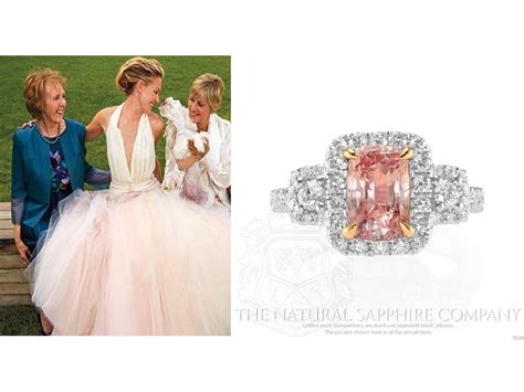 Actress, portia de rossi received this ring from wife ellen de generes. Pink Engagment Rings : Pretty In Pink Sapphires