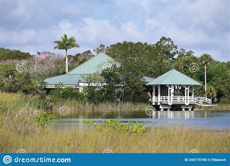 Ernest F Coe Visitor Center In Everglades National Park Florida Stock