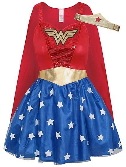 Adult Wonder Woman Fancy Dress Costume Women George