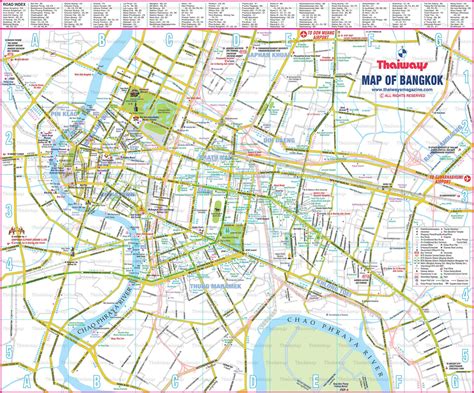 Tourist Map Of Bangkok City Bangkok Tourist Map Engli