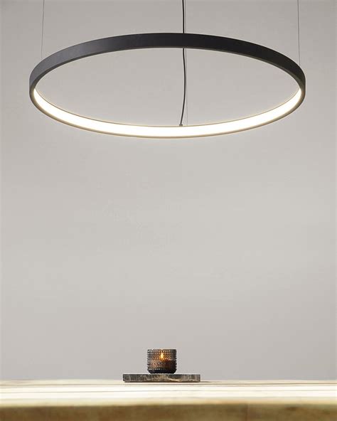 Led Ring Pendant Lamp Halo Square 900 Mm Black Ubicaciondepersonas