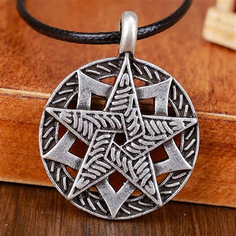 Buy 5pcs Slavic Star Of Magic Amulet Antique Silver