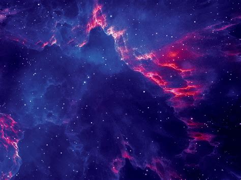 Desktop wallpaper starry and cloudy, cosmos, galaxy, clouds, hd image ...