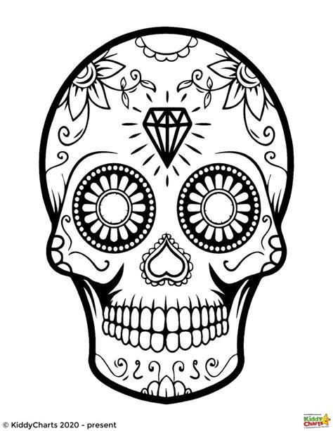 Day Of The Dead Coloring Book Printable